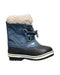 A Blue Winter Boots from Aigle in size 4T for neutral. (Front View)