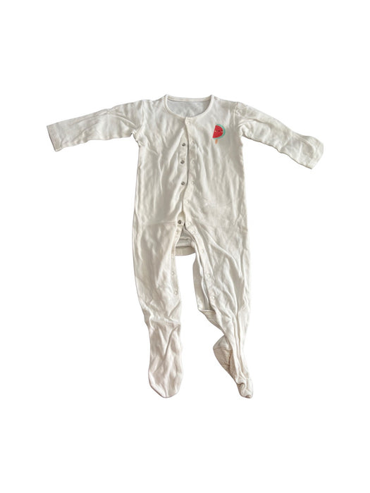 A White Onesies from Mothercare in size 18-24M for neutral. (Front View)