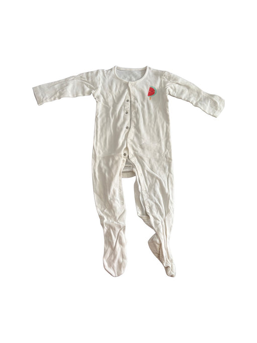 A White Onesies from Mothercare in size 18-24M for neutral. (Front View)