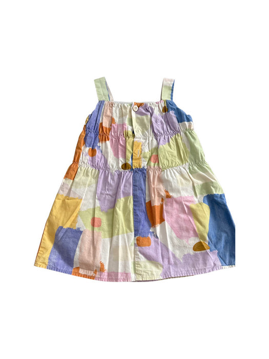 A Multicolour Sleeveless Dresses from Our Mini Nature in size 4T for girl. (Back View)