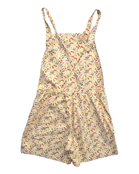 A Multicolour Overall Shorts from Petit Bateau in size 12Y for girl. (Back View)