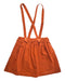 A Orange Overall Dresses from Chateau de Sable in size 14Y for girl. (Front View)