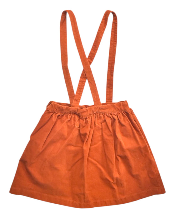 A Orange Overall Dresses from Chateau de Sable in size 14Y for girl. (Back View)