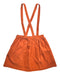 A Orange Overall Dresses from Chateau de Sable in size 14Y for girl. (Back View)