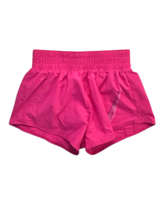 A Pink Shorts from Nike in size 8Y for girl. (Front View)