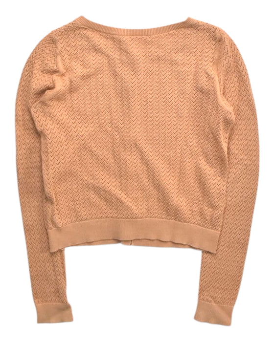 A Peach Cardigans from Bonpoint in size 12Y for girl. (Back View)