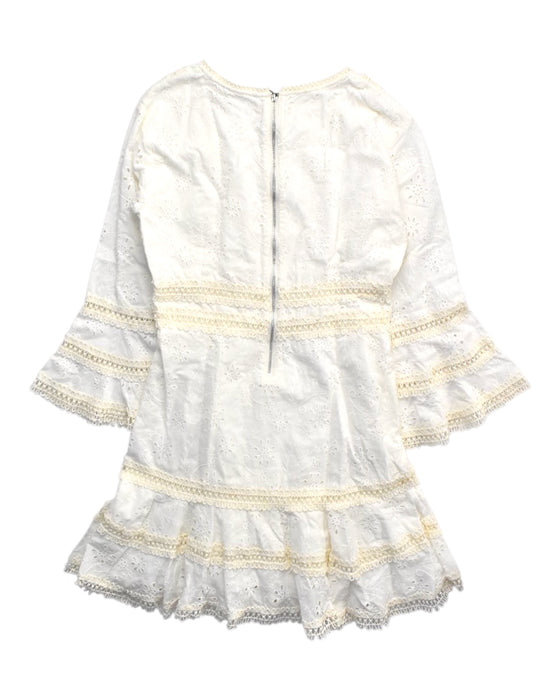 A White Long Sleeve Dresses from Seed in size 14Y for girl. (Back View)