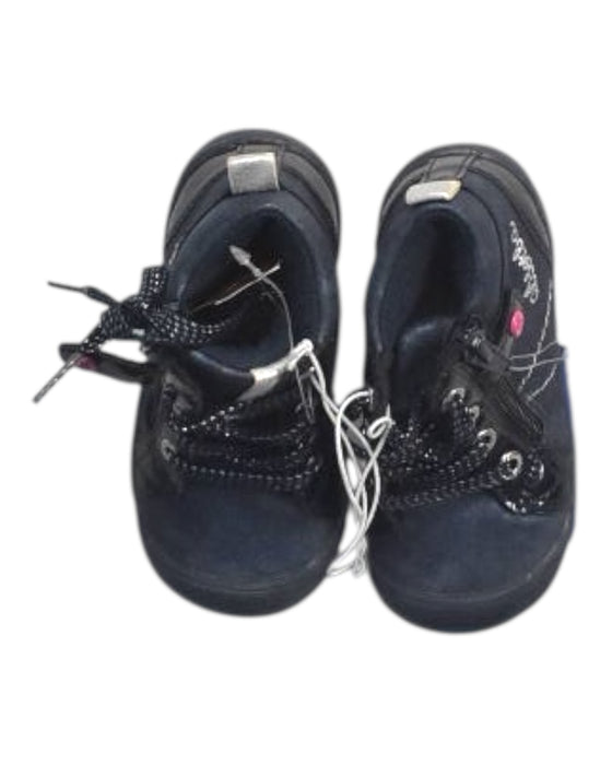 A Black Booties from Absorba in size 18-24M for girl. (Back View)