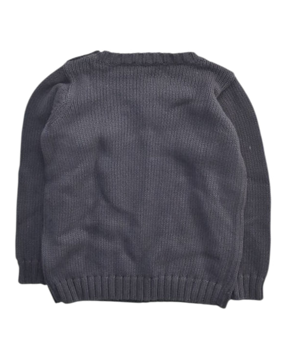 A Navy Knit Sweaters from Bonton in size 4T for boy. (Back View)