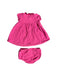 A Pink Dress Sets from Ralph Lauren in size 3-6M for girl. (Back View)