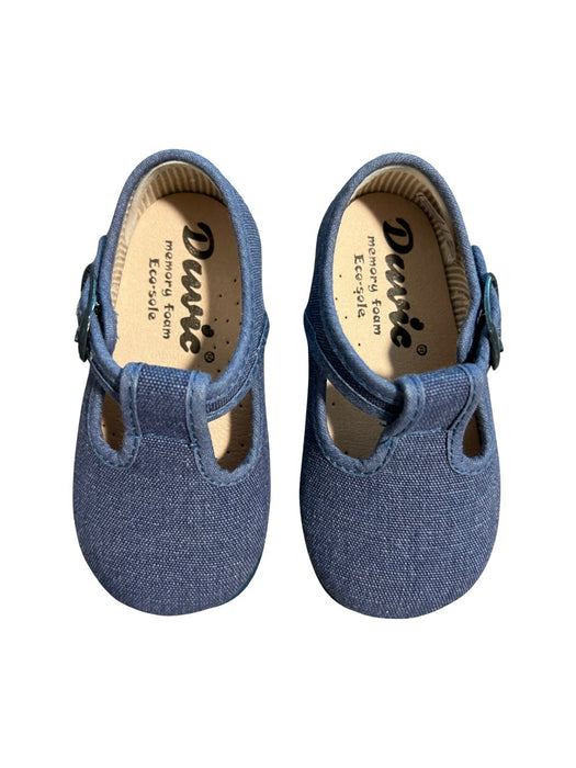 A Blue Flats from Duvic in size 12-18M for girl. (Back View)