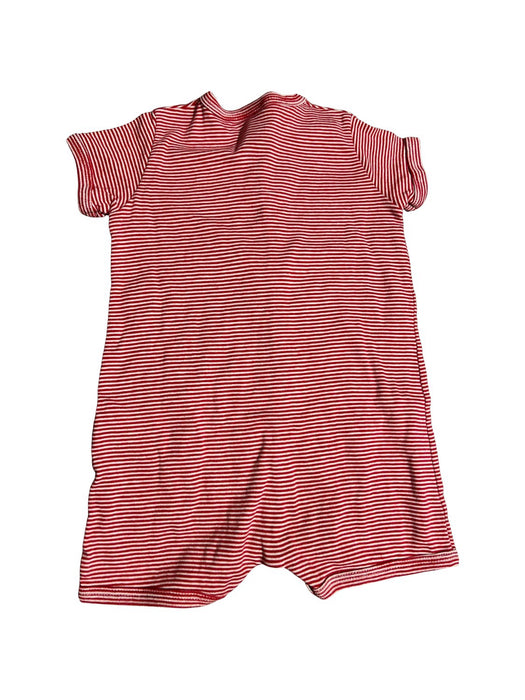 A Red Short Sleeve Rompers from Petit Bateau in size 6-12M for neutral. (Back View)