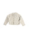 A White Cardigans from Château de Sable in size 3-6M for girl. (Back View)