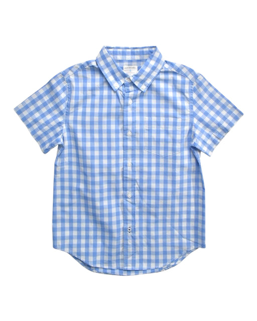 A Blue Short Sleeve Shirts from Crewcuts in size 8Y for boy. (Front View)