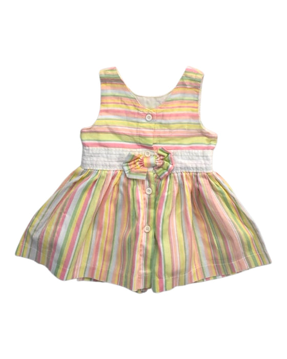 A Multicolour Sleeveless Dresses from bloomB in size 3-6M for girl. (Back View)