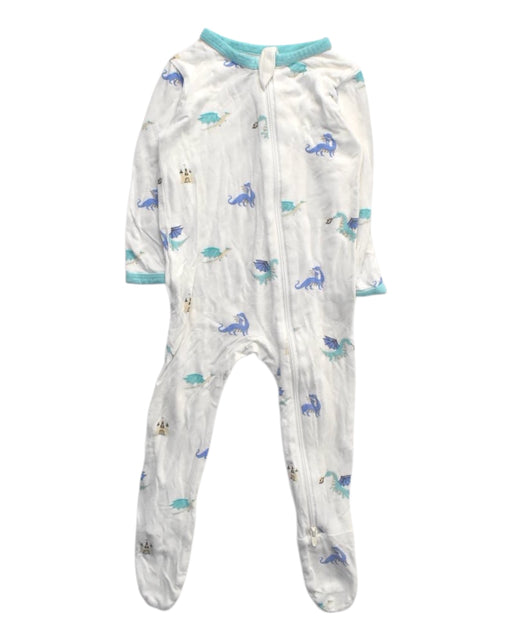 A White Onesies from Kyte Baby in size 6-12M for boy. (Front View)