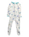 A White Onesies from Kyte Baby in size 6-12M for boy. (Front View)