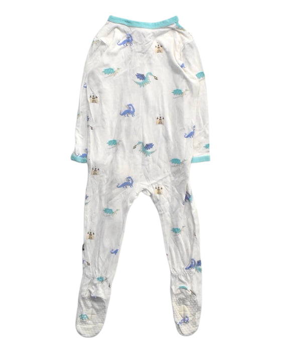 A White Onesies from Kyte Baby in size 6-12M for boy. (Back View)