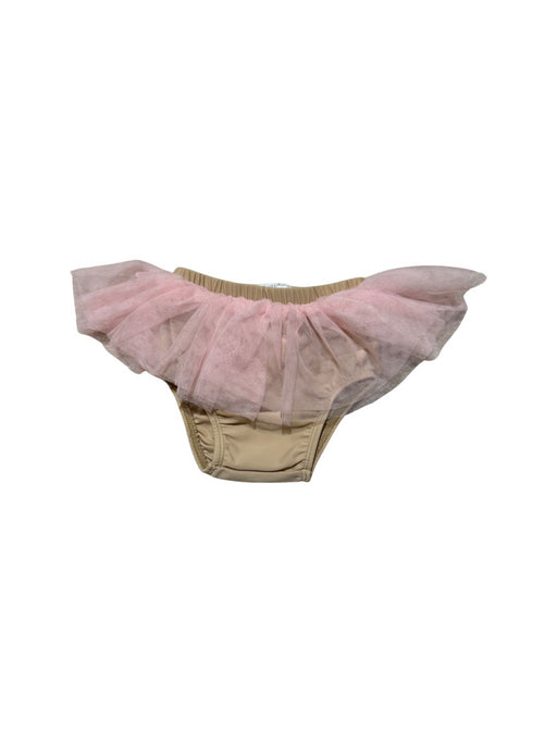 A Beige Bloomers from Mudpie in size 12-18M for girl. (Front View)