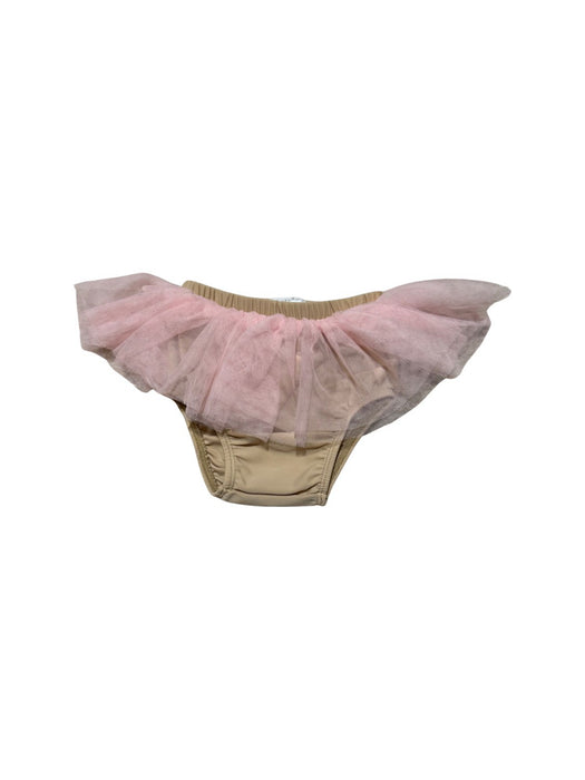 A Beige Bloomers from Mudpie in size 12-18M for girl. (Front View)