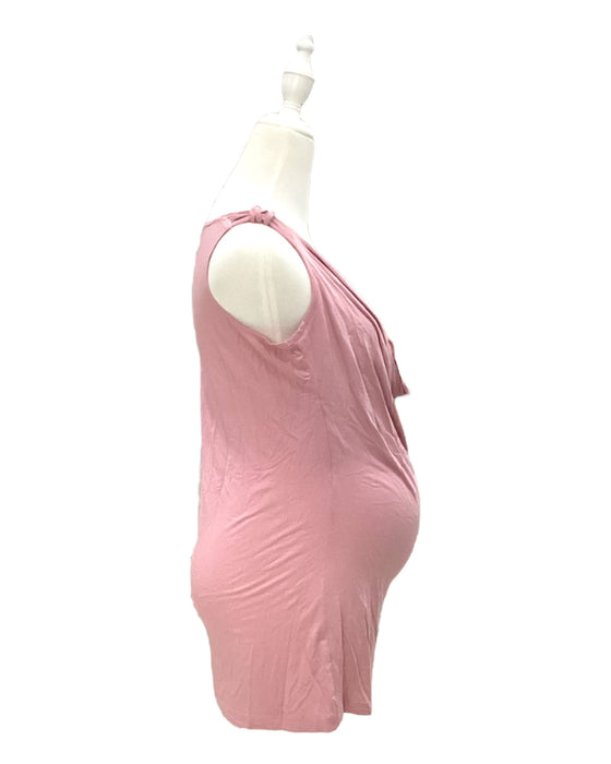 A Pink Sleeveless Tops from Annee Matthew in size Maternity-S for maternity. (Back View)
