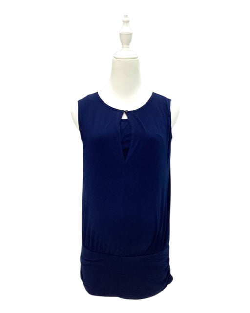 A Navy Sleeveless Tops from Annee Matthew in size Maternity-S for maternity. (Front View)