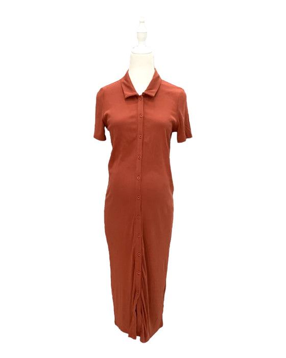 A Orange Short Sleeve Dresses from Jump Eat Cry in size Maternity-S for maternity. (Front View)