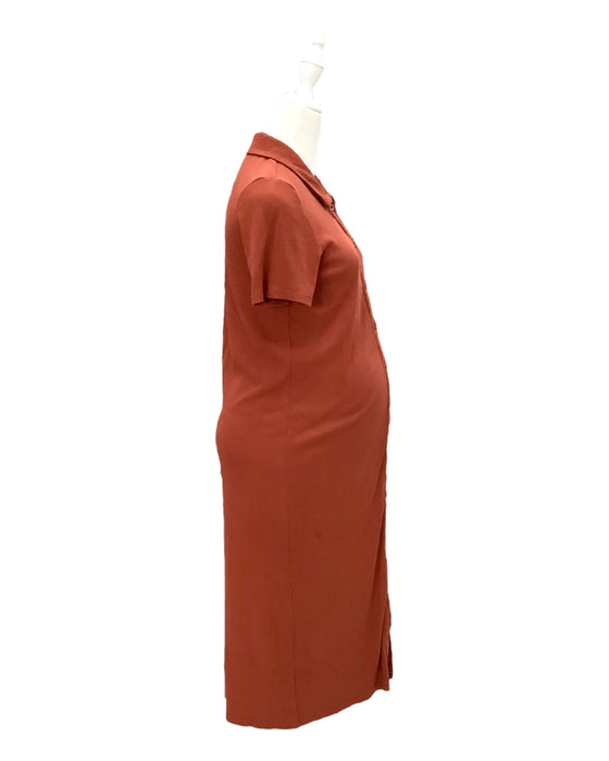 A Orange Short Sleeve Dresses from Jump Eat Cry in size Maternity-S for maternity. (Back View)