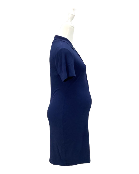 A Navy Short Sleeve Dresses from Jump Eat Cry in size Maternity-S for maternity. (Back View)