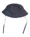 A Navy Sun Hats from Petit Bateau in size 3-6M for boy. (Back View)
