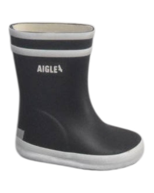 A Black Rain Boots from Aigle in size 12-18M for boy. (Front View)