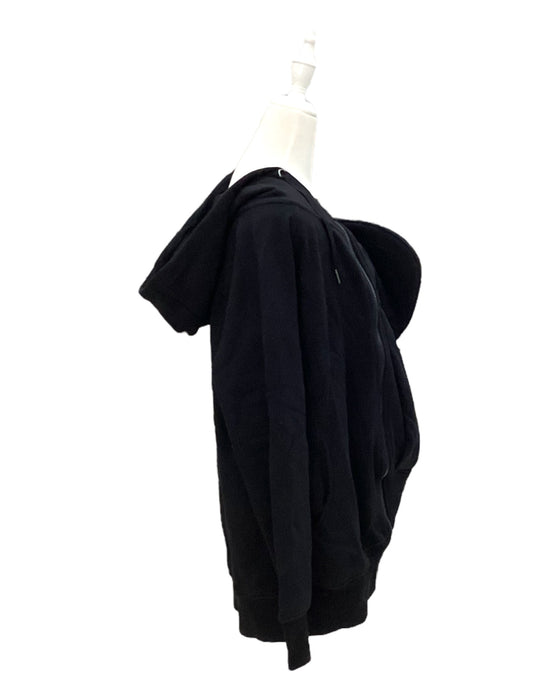 A Black Zippered Sweatshirts from Seraphine in size Maternity-M for maternity. (Back View)