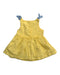 A Yellow Sleeveless Dresses from Gingersnaps in size 3-6M for girl. (Back View)