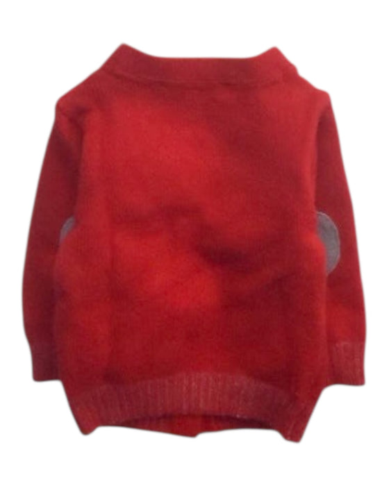 A Red Cardigans from Chateau de Sable in size 3-6M for girl. (Back View)