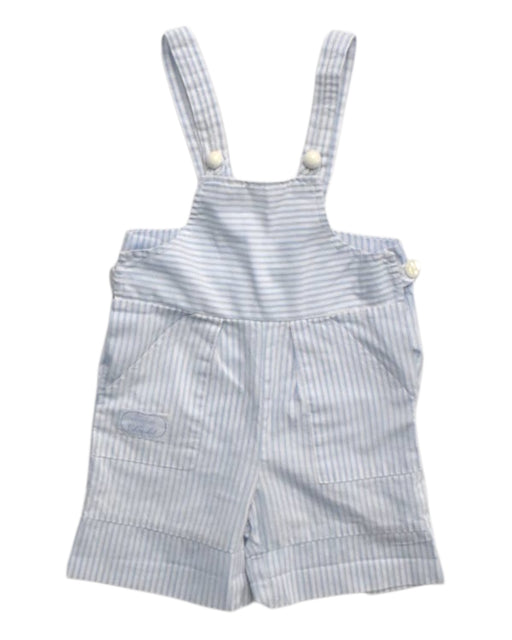 A Blue Overall Shorts from Tartine et Chocolat in size 3-6M for boy. (Front View)