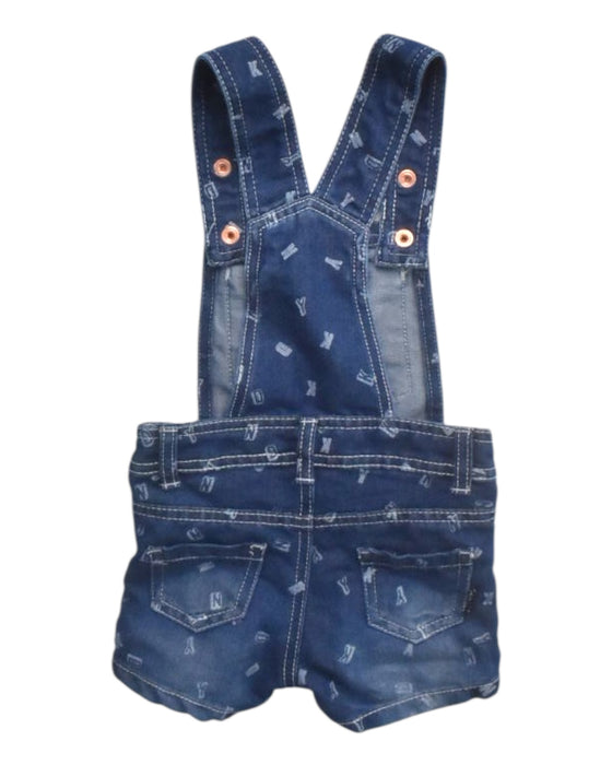 A Navy Overall Shorts from DKNY in size 6-12M for boy. (Back View)