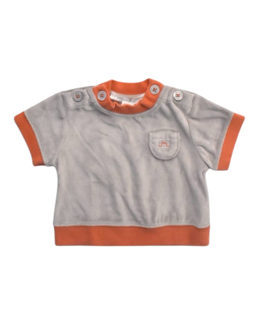 A Grey Buttoned Sweatshirts from Chateau de Sable in size 3-6M for boy. (Front View)
