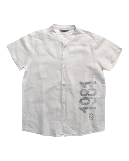 A White Short Sleeve Shirts from Guess in size 7Y for boy. (Front View)