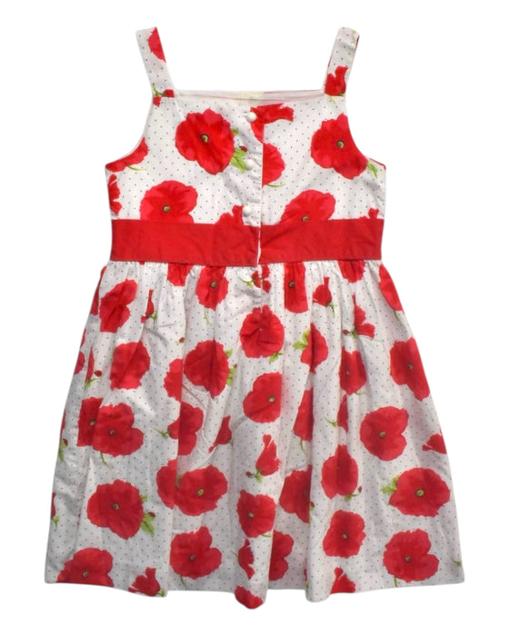 A Red Sleeveless Dresses from Janie & Jack in size 4T for girl. (Back View)