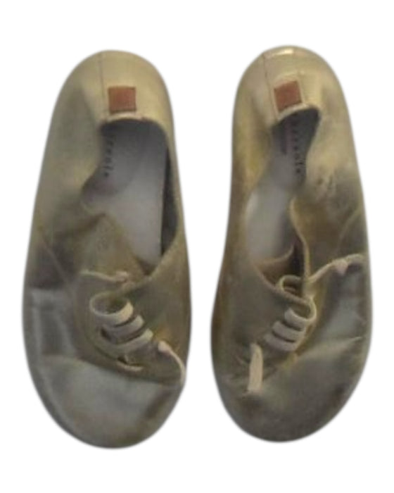 A Gold Sneakers from anothersole in size 7Y for girl. (Back View)