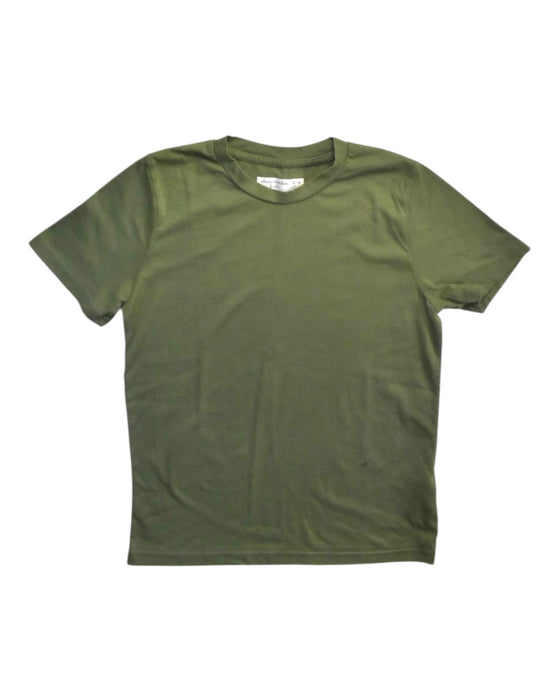 A Green Short Sleeve T Shirts from Abercrombie  in size 9Y for boy. (Front View)