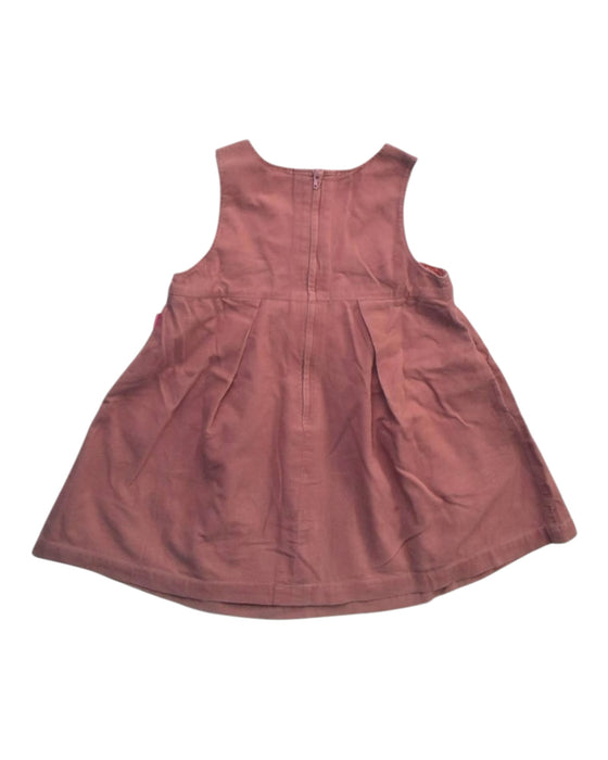 A Pink Sleeveless Dresses from Miki House in size 3T for girl. (Back View)