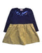 A Navy Long Sleeve Dresses from Miki House in size 3T for girl. (Front View)
