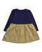 A Navy Long Sleeve Dresses from Miki House in size 3T for girl. (Back View)