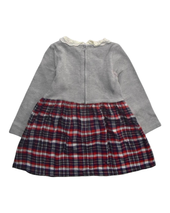 A Multicolour Long Sleeve Dresses from Miki House in size 3T for girl. (Back View)
