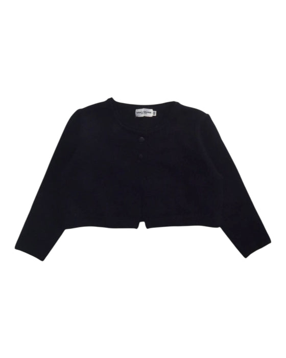 A Black Cardigans from Miki House in size 3T for girl. (Front View)