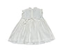 A White Sleeveless Dresses from Château de Sable in size 6-12M for girl. (Back View)
