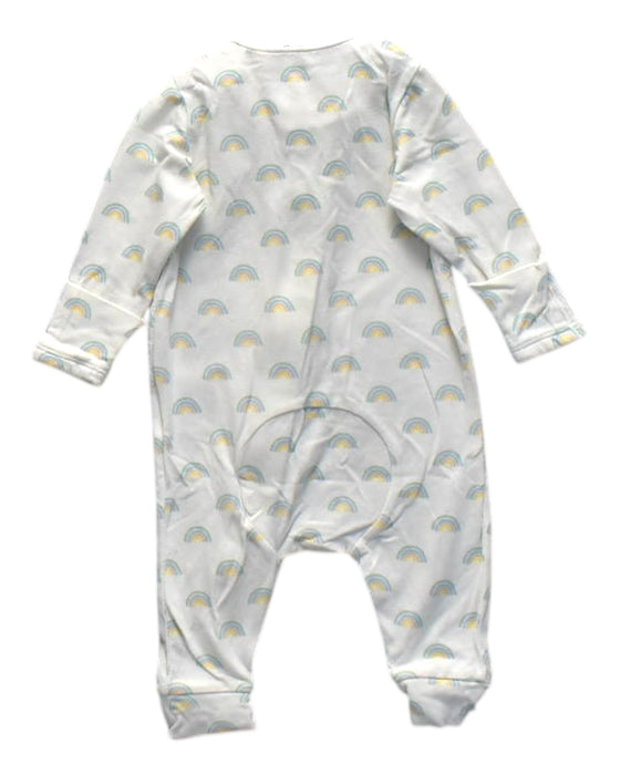 A White Onesies from Seed in size 0-3M for neutral. (Back View)