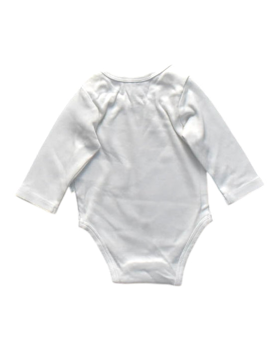 A White Long Sleeve Bodysuits from Purebaby in size 0-3M for neutral. (Back View)