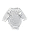 A White Long Sleeve Bodysuits from Purebaby in size 0-3M for neutral. (Back View)